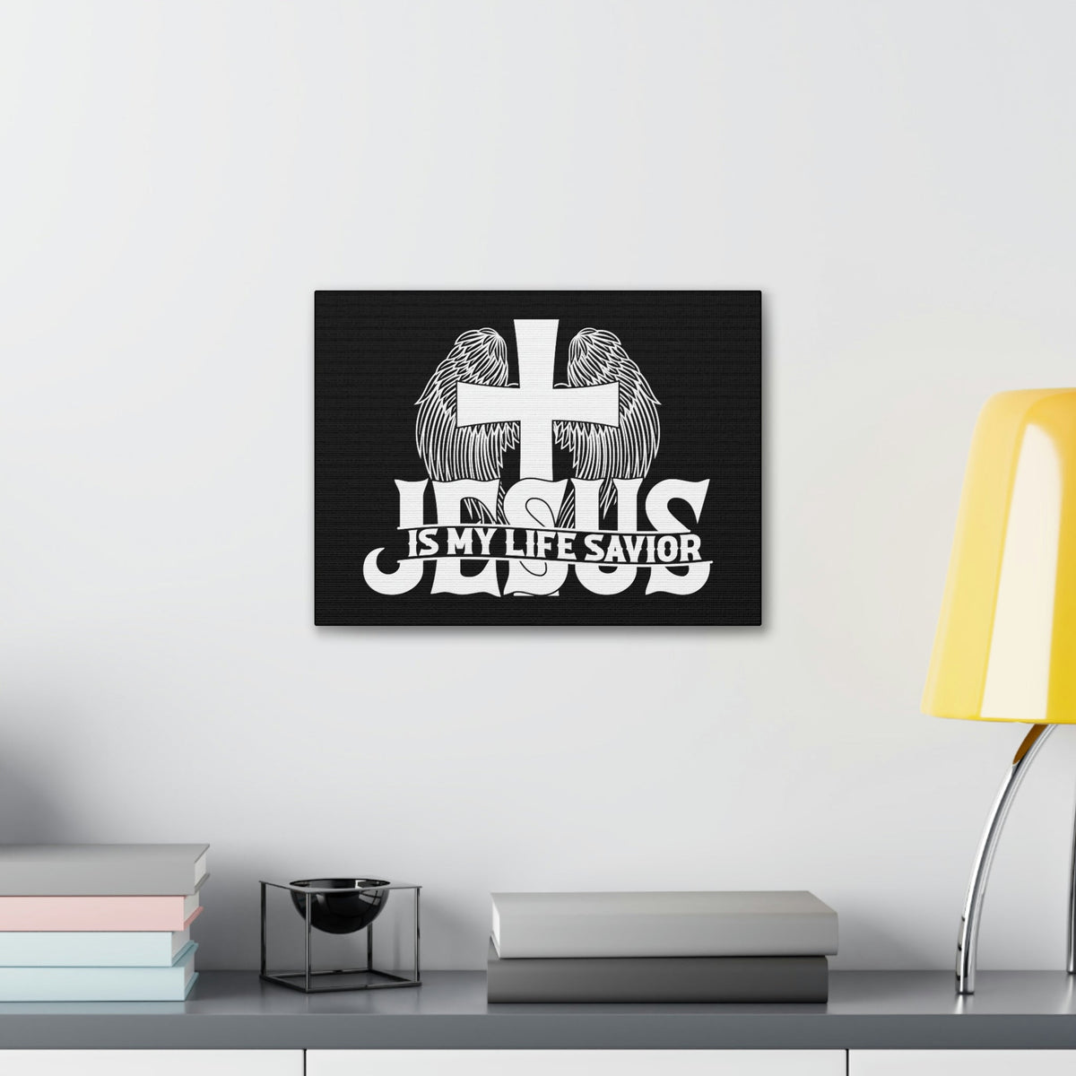 Scripture Walls Jesus Is My Life Savior John 3:16 Christian Wall Art Bible Verse Print Ready to Hang Unframed-Express Your Love Gifts