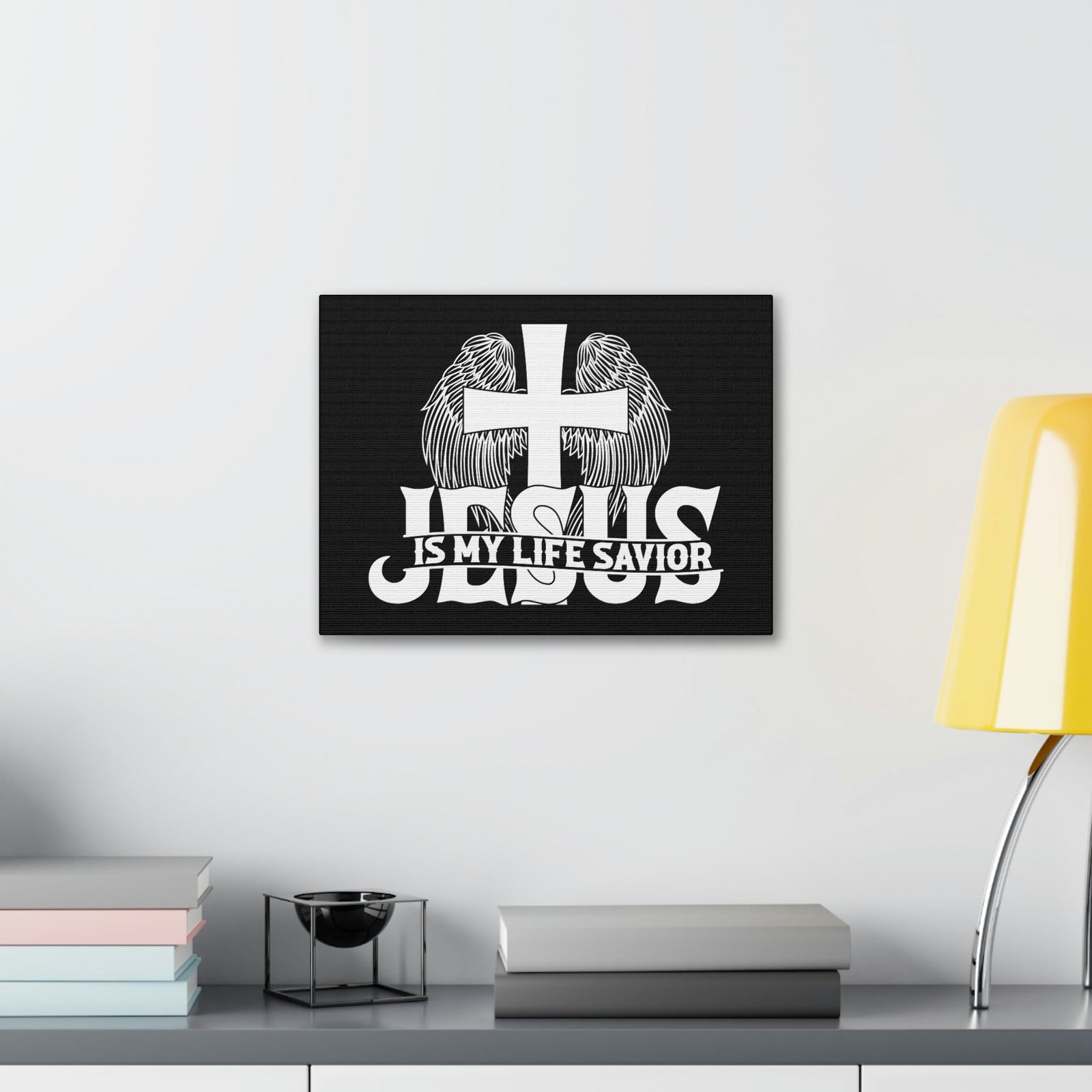 Scripture Walls Jesus Is My Life Savior John 3:16 Christian Wall Art Bible Verse Print Ready to Hang Unframed-Express Your Love Gifts