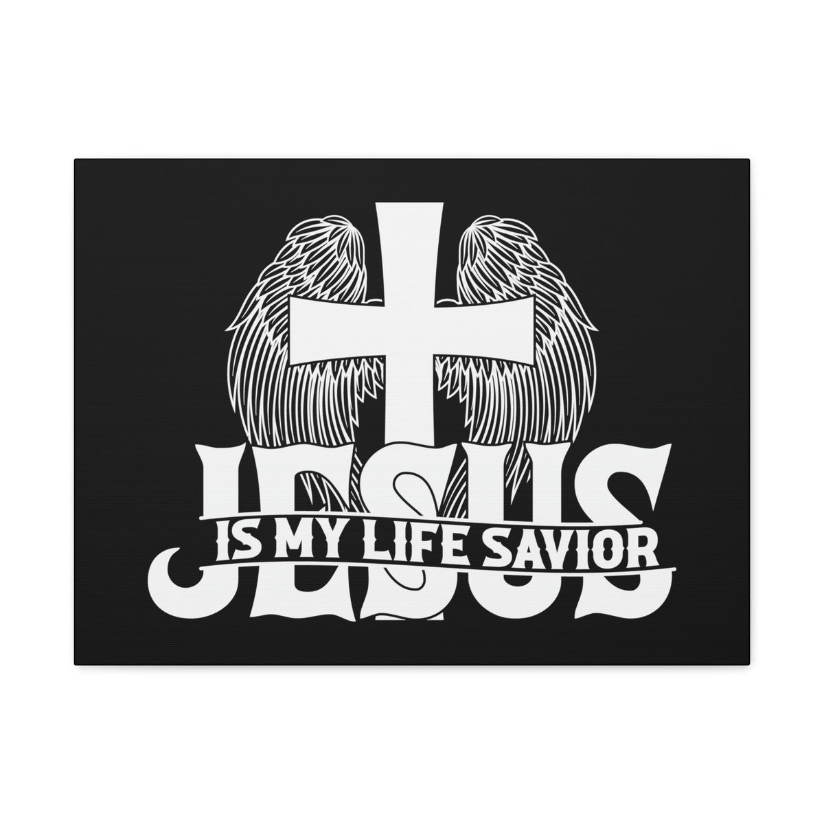 Scripture Walls Jesus Is My Life Savior John 3:16 Christian Wall Art Bible Verse Print Ready to Hang Unframed-Express Your Love Gifts
