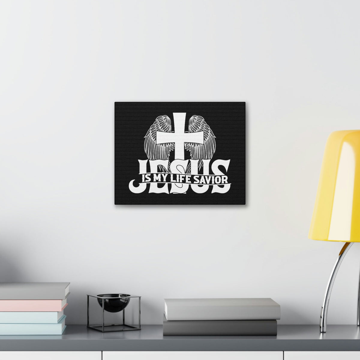 Scripture Walls Jesus Is My Life Savior John 3:16 Christian Wall Art Bible Verse Print Ready to Hang Unframed-Express Your Love Gifts