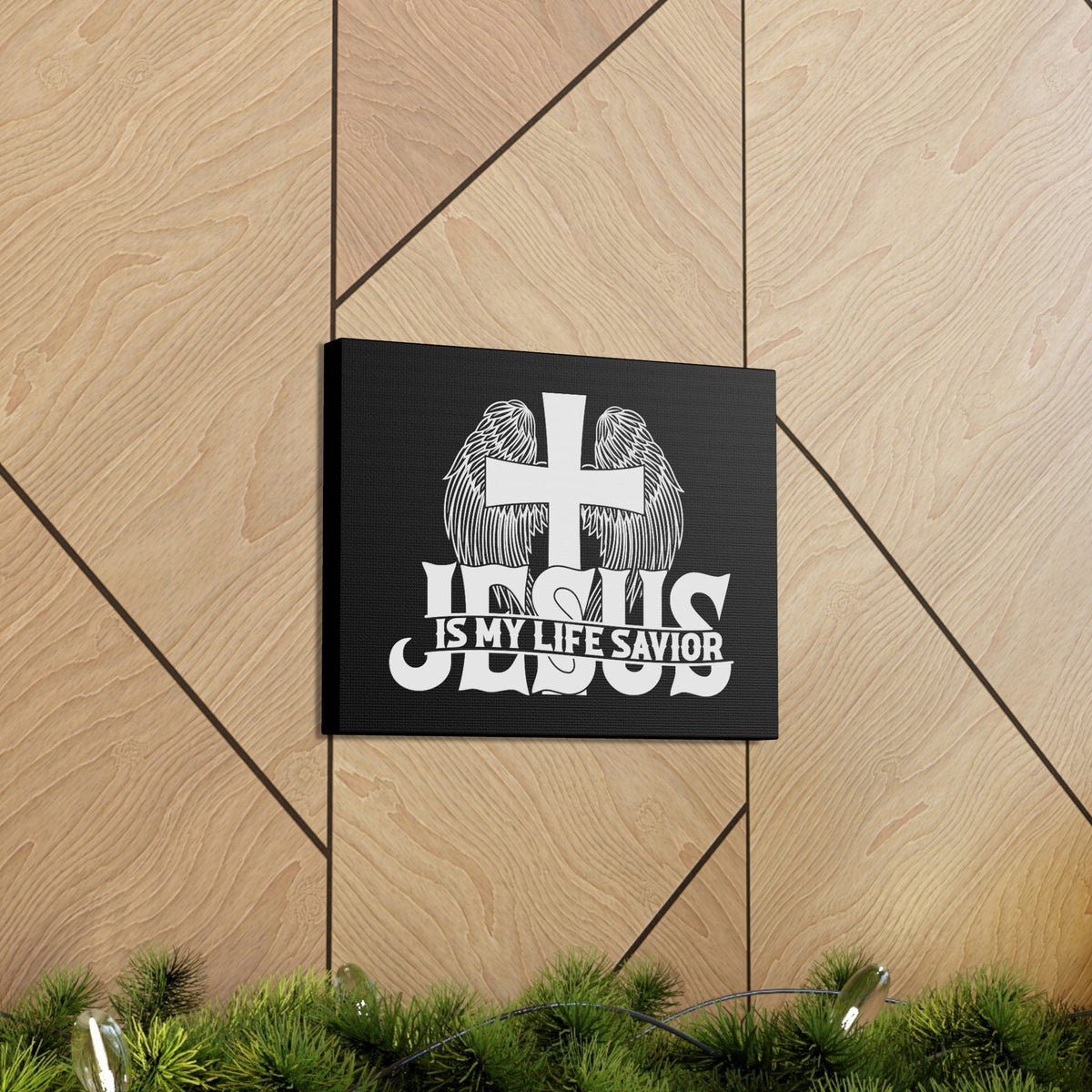 Scripture Walls Jesus Is My Life Savior John 3:16 Christian Wall Art Bible Verse Print Ready to Hang Unframed-Express Your Love Gifts