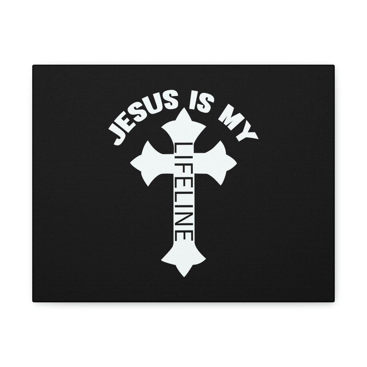 Scripture Walls Jesus Is My Lifeline John 14:6 Cross Christian Wall Art Bible Verse Print Ready to Hang Unframed-Express Your Love Gifts