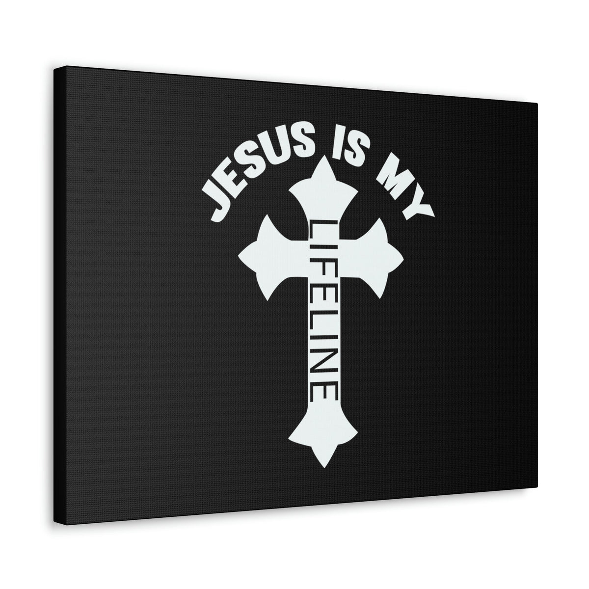 Scripture Walls Jesus Is My Lifeline John 14:6 Cross Christian Wall Art Bible Verse Print Ready to Hang Unframed-Express Your Love Gifts