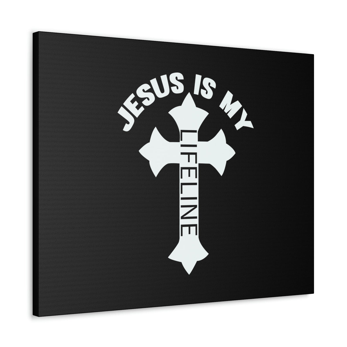Scripture Walls Jesus Is My Lifeline John 14:6 Cross Christian Wall Art Bible Verse Print Ready to Hang Unframed-Express Your Love Gifts