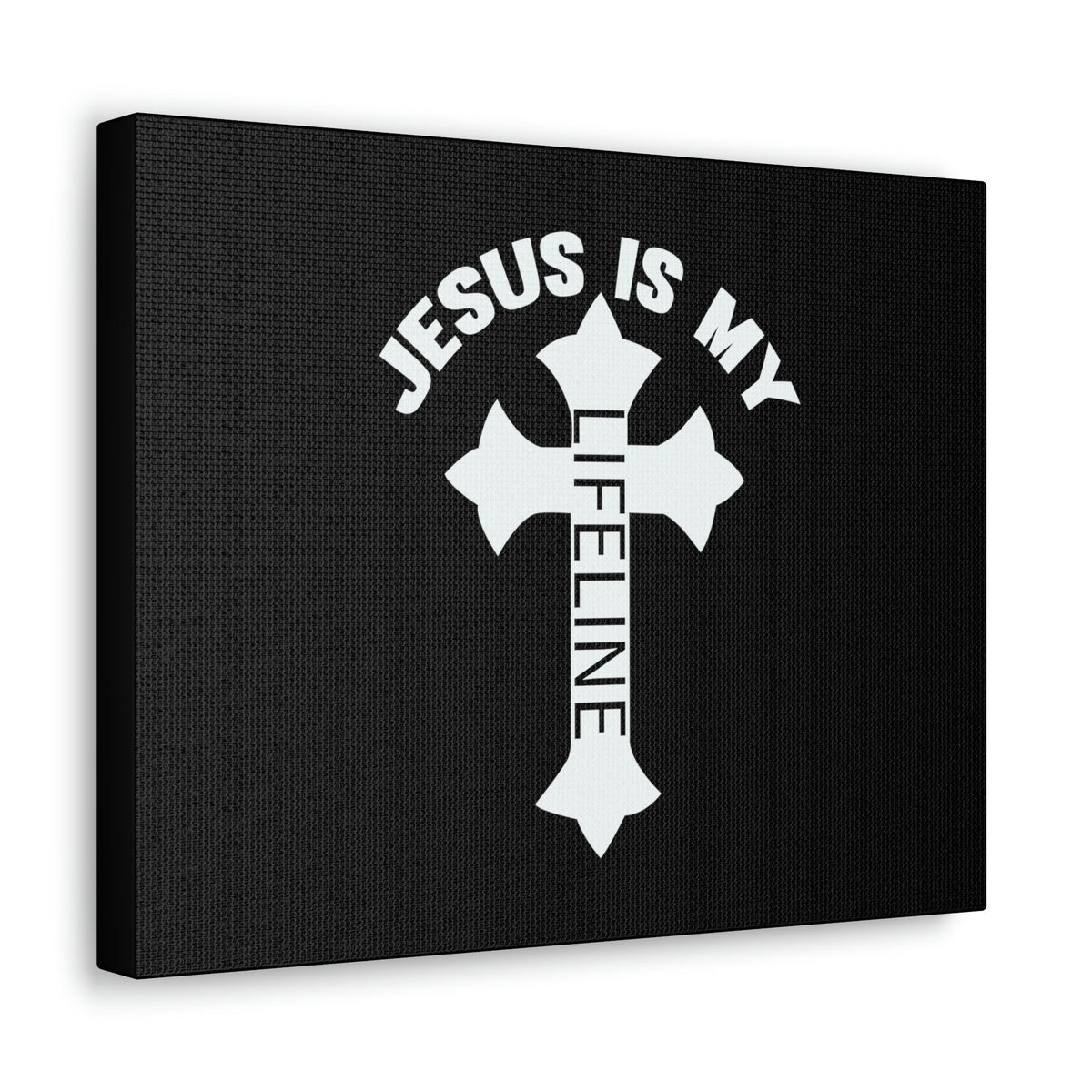 Scripture Walls Jesus Is My Lifeline John 14:6 Cross Christian Wall Art Bible Verse Print Ready to Hang Unframed-Express Your Love Gifts