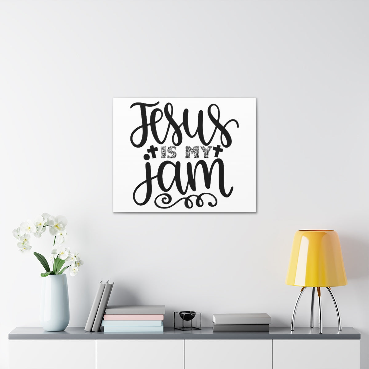 Scripture Walls Jesus Is My Psalm 23:4 Christian Wall Art Print Ready to Hang Unframed-Express Your Love Gifts