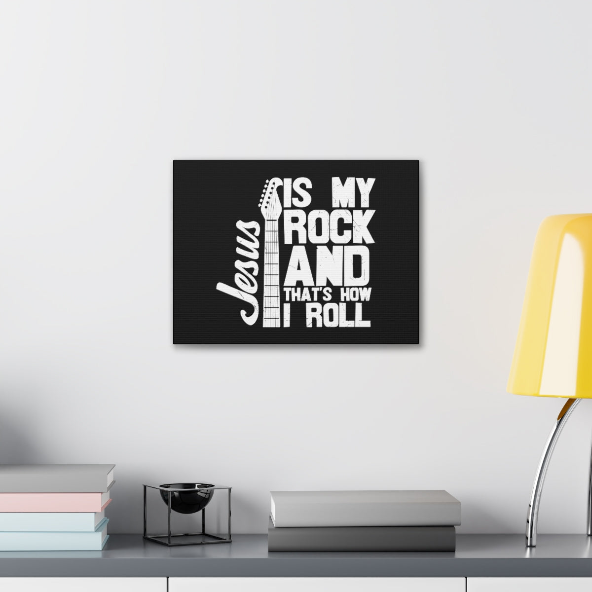 Scripture Walls Jesus Is My Rock 1 John 4:15 Christian Wall Art Bible Verse Print Ready to Hang Unframed-Express Your Love Gifts