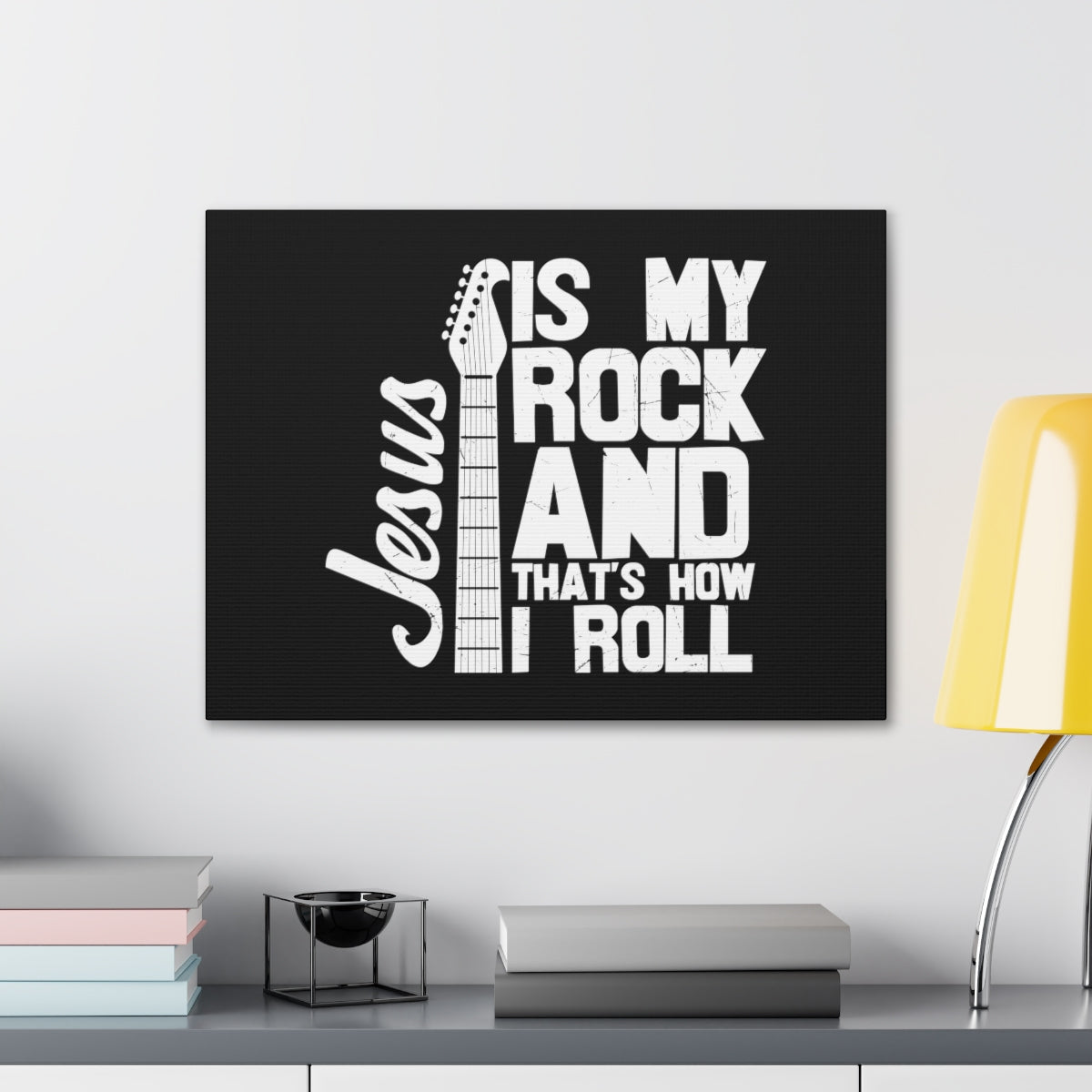 Scripture Walls Jesus Is My Rock 1 John 4:15 Christian Wall Art Bible Verse Print Ready to Hang Unframed-Express Your Love Gifts