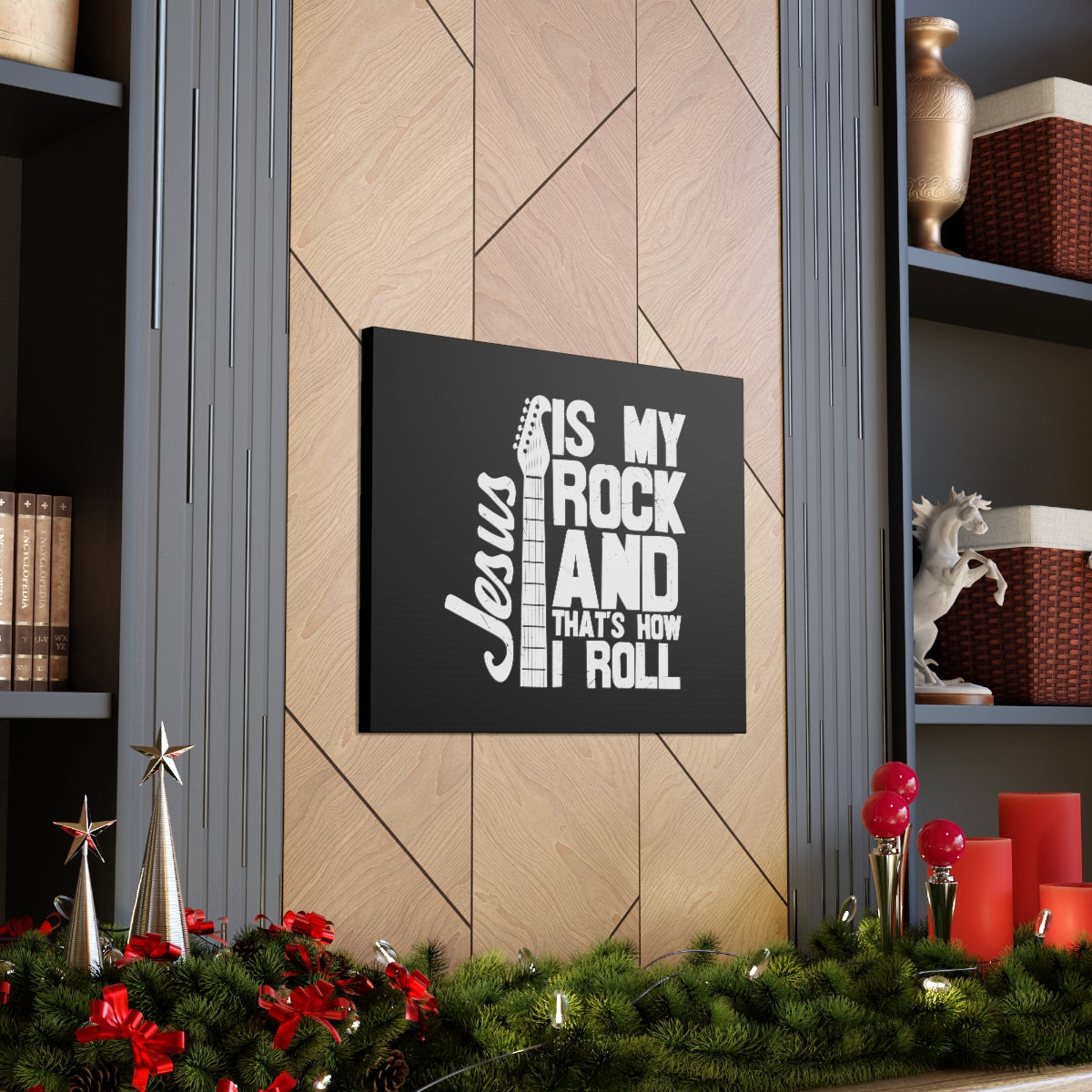 Scripture Walls Jesus Is My Rock 1 John 4:15 Christian Wall Art Bible Verse Print Ready to Hang Unframed-Express Your Love Gifts