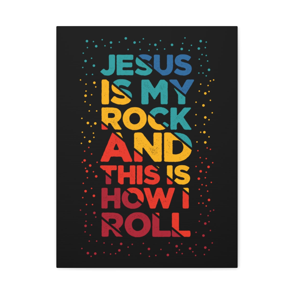 Scripture Walls Jesus Is My Rock John 3:16 Christian Wall Art Bible Verse Print Ready to Hang Unframed-Express Your Love Gifts