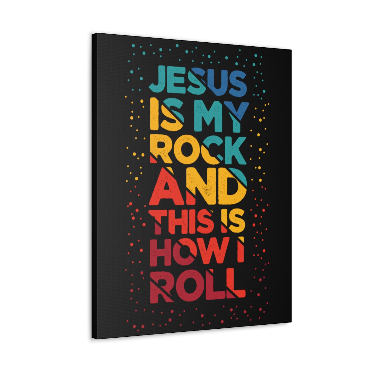 Scripture Walls Jesus Is My Rock John 3:16 Christian Wall Art Bible Verse Print Ready to Hang Unframed-Express Your Love Gifts