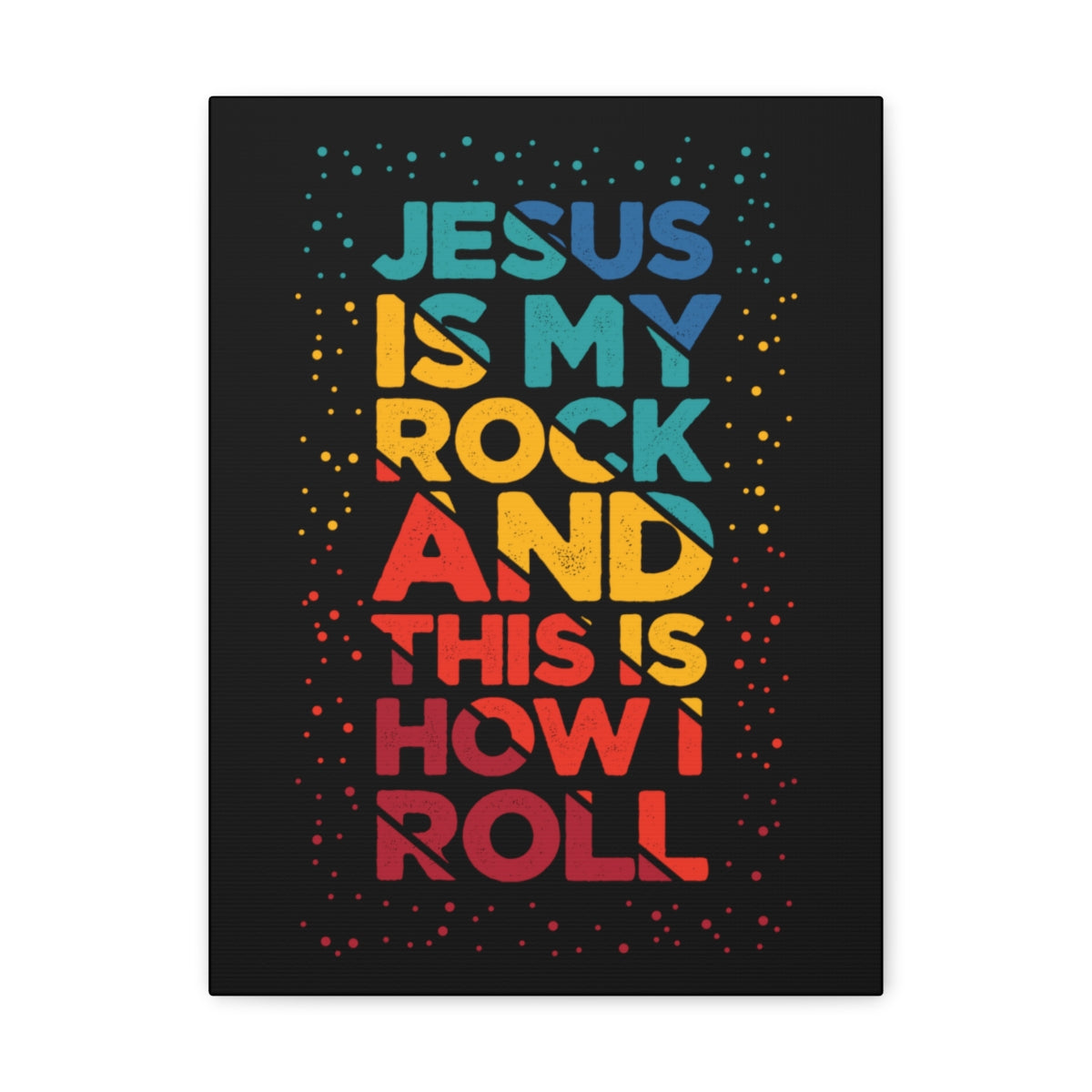 Scripture Walls Jesus Is My Rock John 3:16 Christian Wall Art Bible Verse Print Ready to Hang Unframed-Express Your Love Gifts
