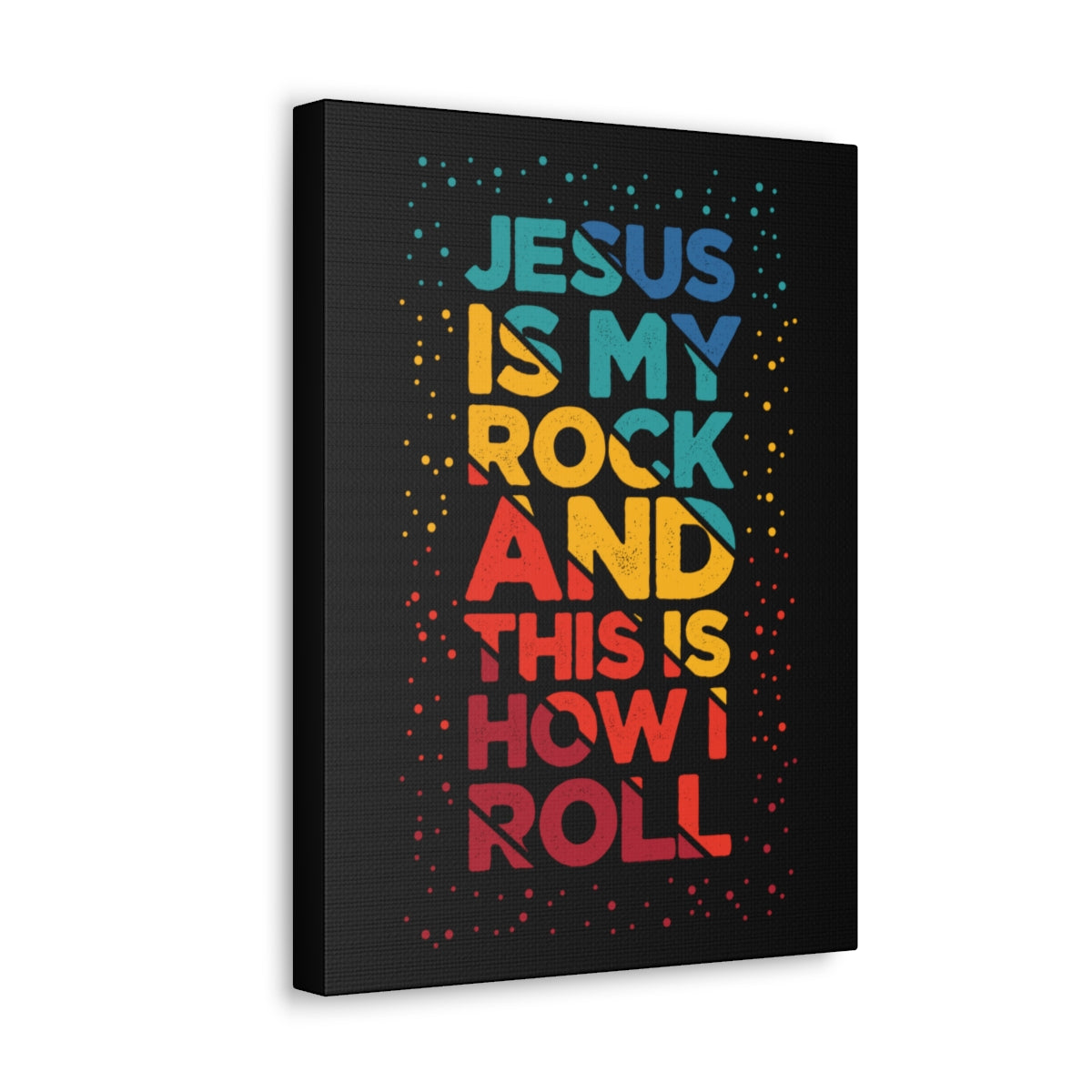 Scripture Walls Jesus Is My Rock John 3:16 Christian Wall Art Bible Verse Print Ready to Hang Unframed-Express Your Love Gifts