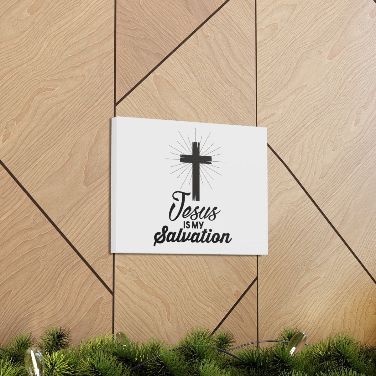Scripture Walls Jesus Is My Salvation Titus 3:5 Christian Wall Art Print Ready to Hang Unframed-Express Your Love Gifts