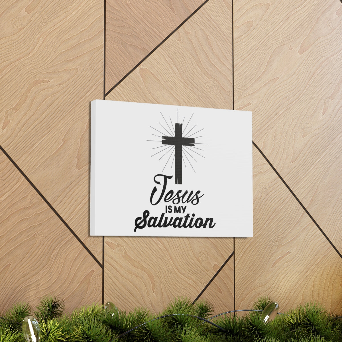 Scripture Walls Jesus Is My Salvation Titus 3:5 Christian Wall Art Print Ready to Hang Unframed-Express Your Love Gifts