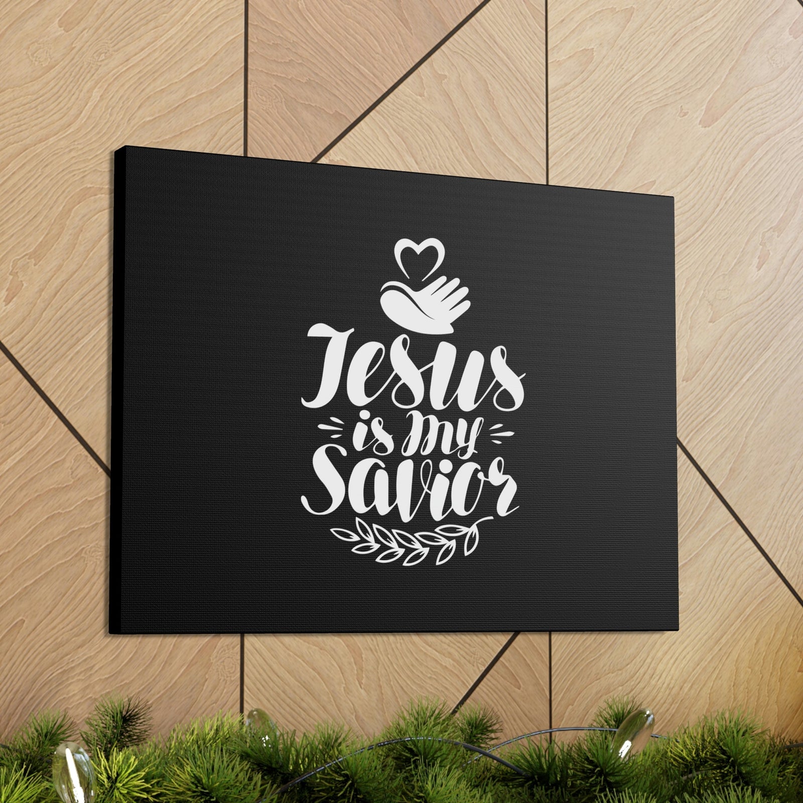 Scripture Walls Jesus Is My Savior Prayer Luke 2:11 Christian Wall Art Bible Verse Print Ready to Hang Unframed-Express Your Love Gifts