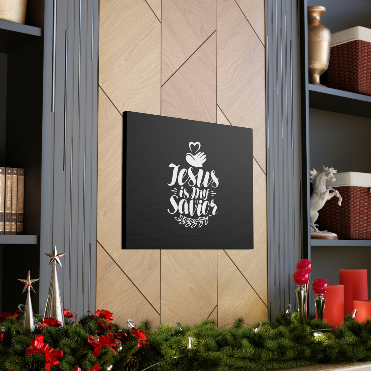 Scripture Walls Jesus Is My Savior Prayer Luke 2:11 Christian Wall Art Bible Verse Print Ready to Hang Unframed-Express Your Love Gifts