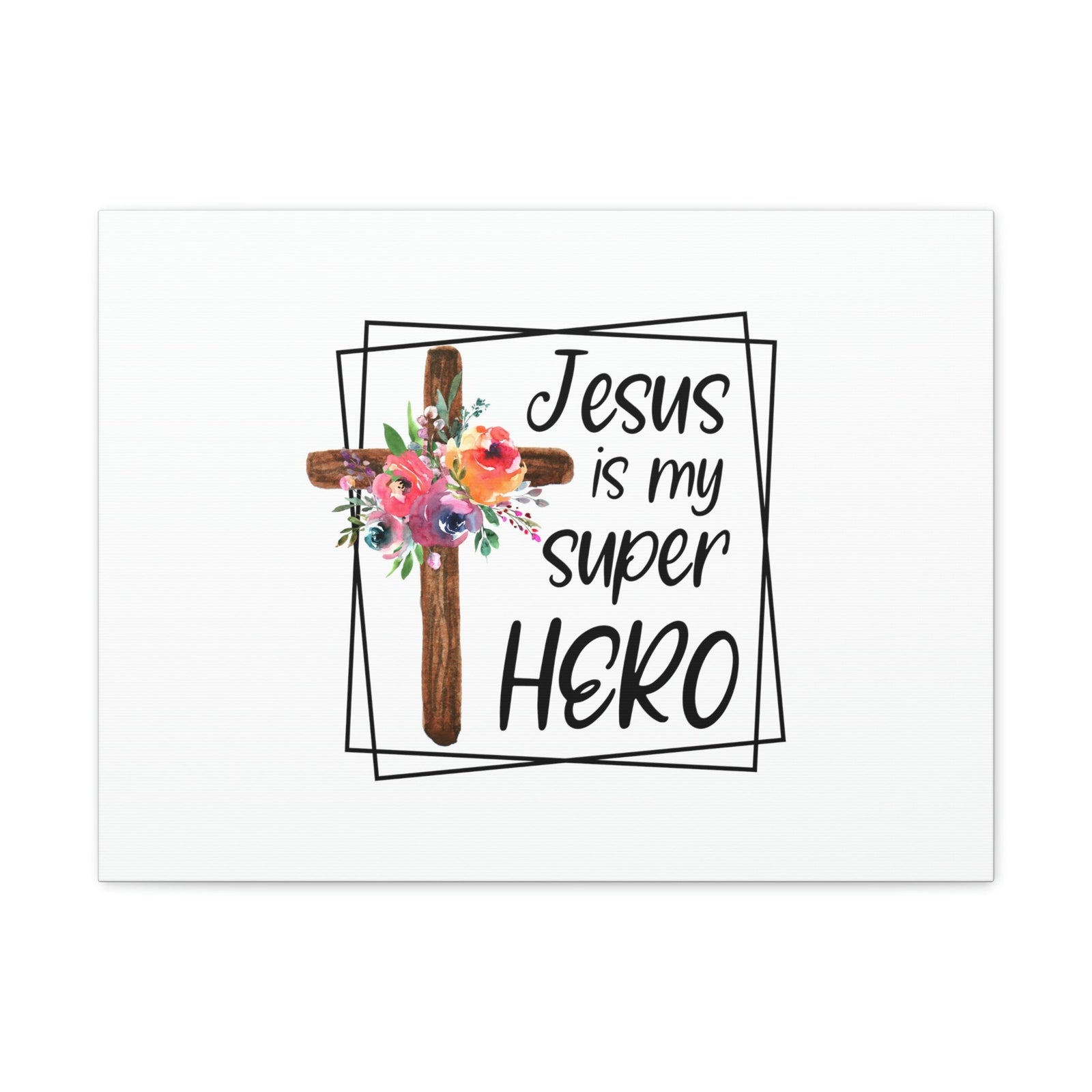 Scripture Walls Jesus Is My Super Hero Luke 19:10 Christian Wall Art Bible Verse Print Ready to Hang Unframed-Express Your Love Gifts
