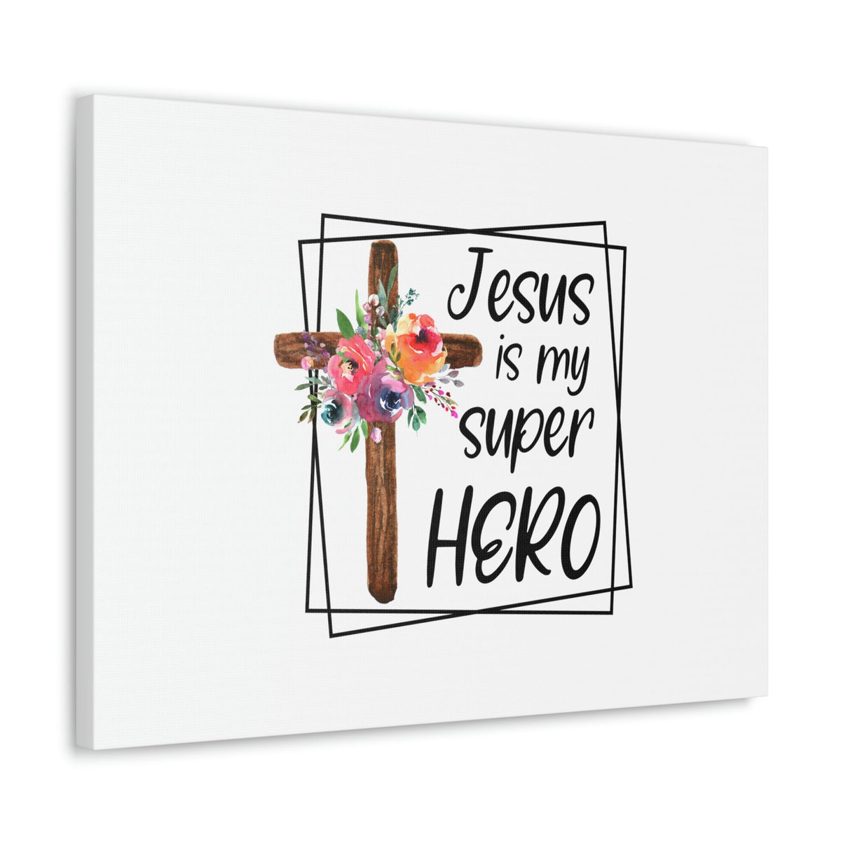 Scripture Walls Jesus Is My Super Hero Luke 19:10 Christian Wall Art Bible Verse Print Ready to Hang Unframed-Express Your Love Gifts