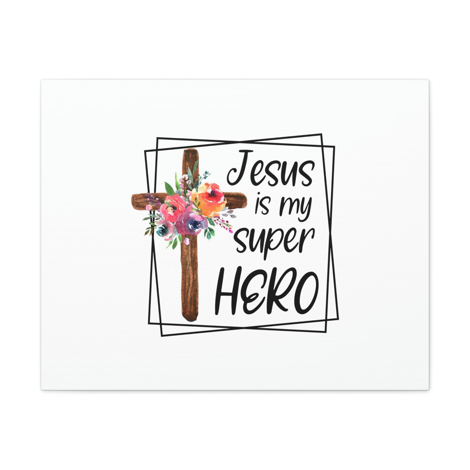 Scripture Walls Jesus Is My Super Hero Luke 19:10 Christian Wall Art Bible Verse Print Ready to Hang Unframed-Express Your Love Gifts