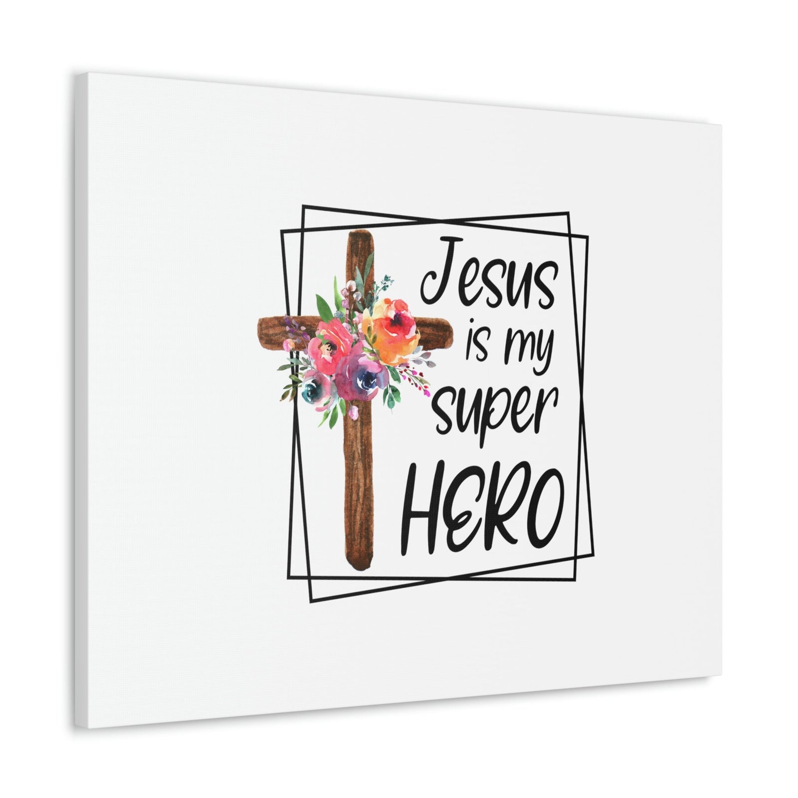 Scripture Walls Jesus Is My Super Hero Luke 19:10 Christian Wall Art Bible Verse Print Ready to Hang Unframed-Express Your Love Gifts