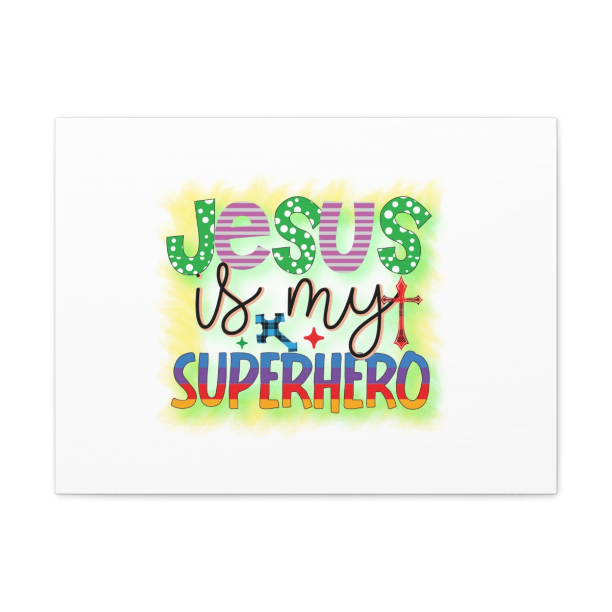 Scripture Walls Jesus Is My Superhero John 14:6 Christian Wall Art Bible Verse Print Ready to Hang Unframed-Express Your Love Gifts