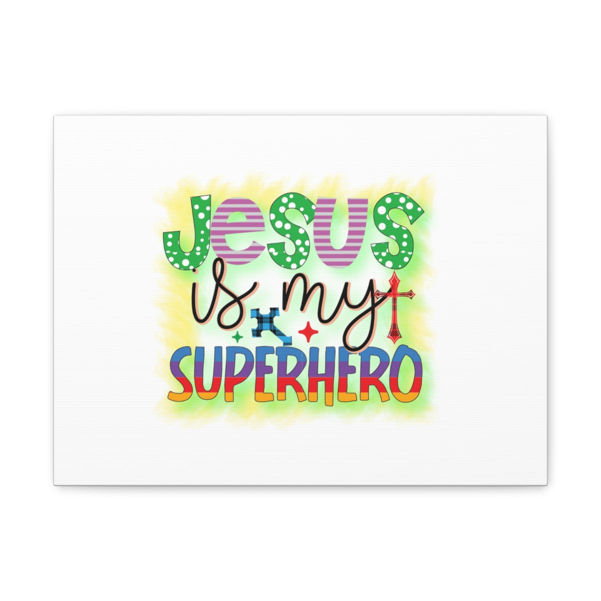 Scripture Walls Jesus Is My Superhero John 14:6 Christian Wall Art Bible Verse Print Ready to Hang Unframed-Express Your Love Gifts
