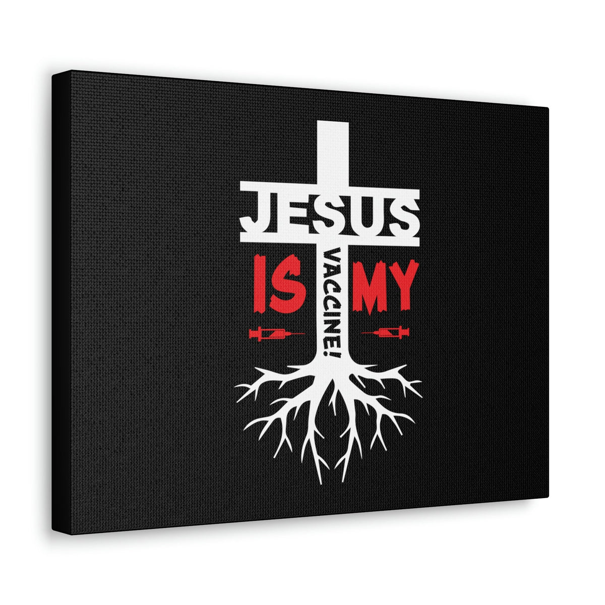 Scripture Walls Jesus Is My Vaccine 1 Peter 2:24 Red Christian Wall Art Bible Verse Print Ready to Hang Unframed-Express Your Love Gifts