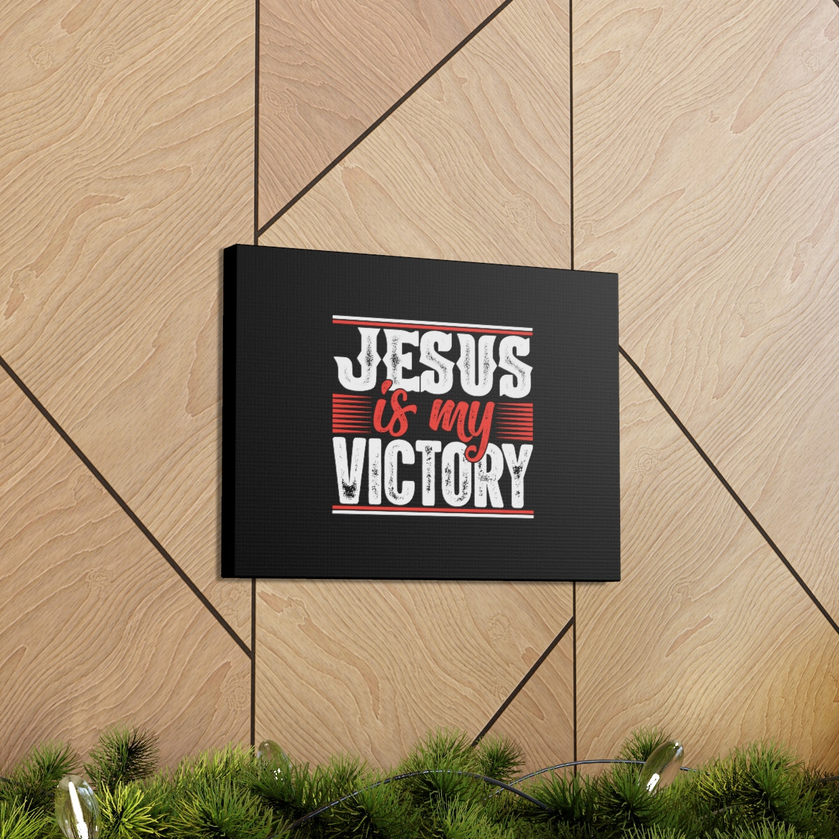 Scripture Walls Jesus Is My Victory 1 Corinthians 15:57 Christian Wall Art Bible Verse Print Ready to Hang Unframed-Express Your Love Gifts