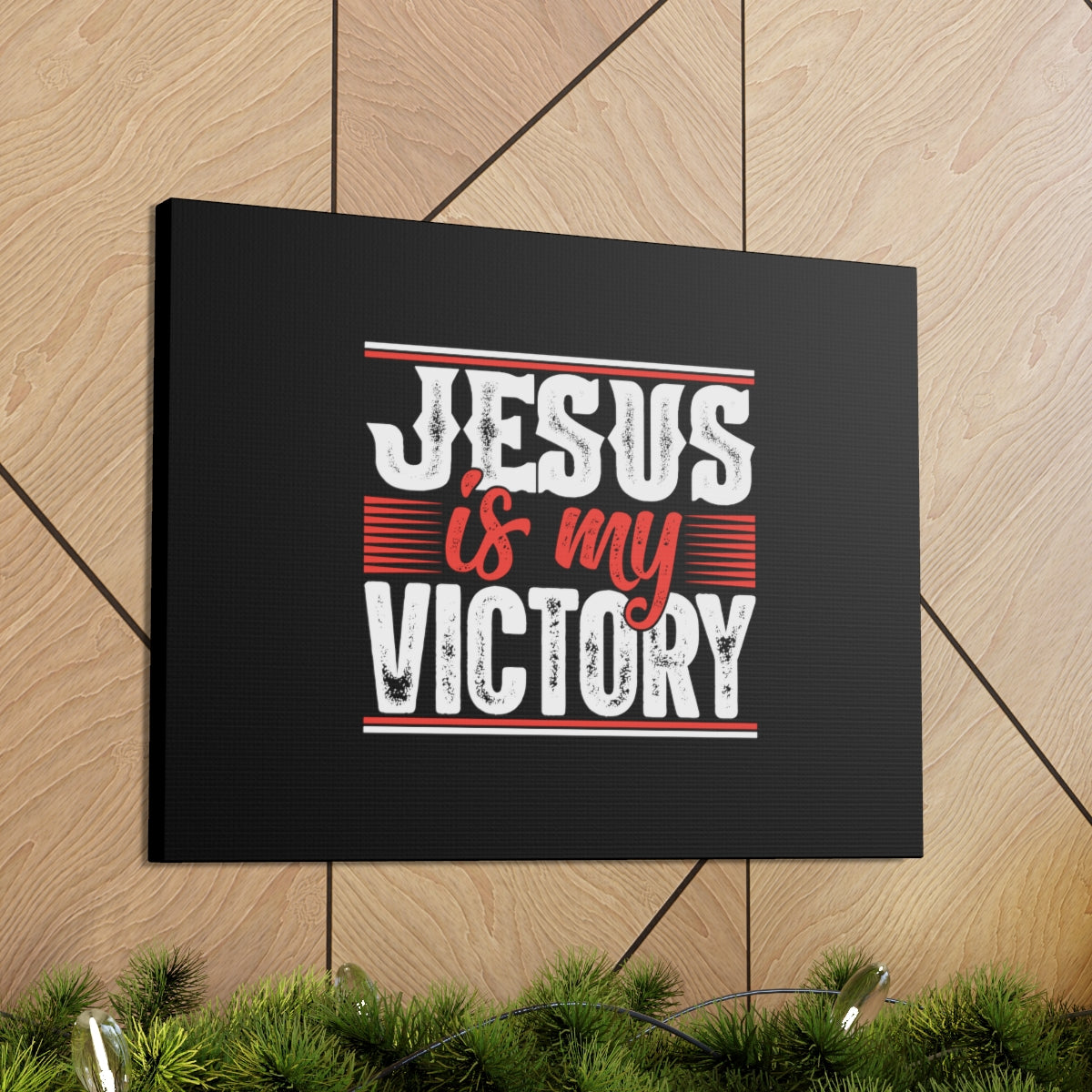 Scripture Walls Jesus Is My Victory 1 Corinthians 15:57 Christian Wall Art Bible Verse Print Ready to Hang Unframed-Express Your Love Gifts