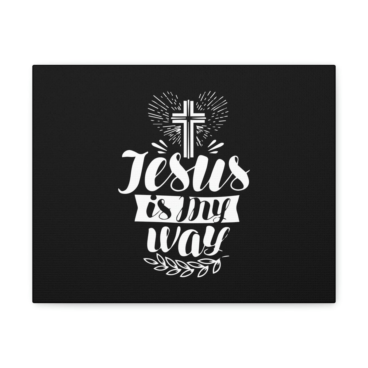 Scripture Walls Jesus Is My Way John 14:6 Cross Christian Wall Art Bible Verse Print Ready to Hang Unframed-Express Your Love Gifts