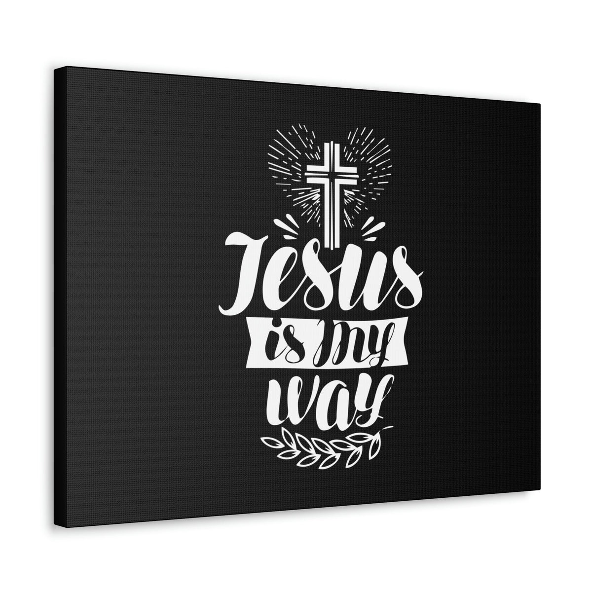 Scripture Walls Jesus Is My Way John 14:6 Cross Christian Wall Art Bible Verse Print Ready to Hang Unframed-Express Your Love Gifts