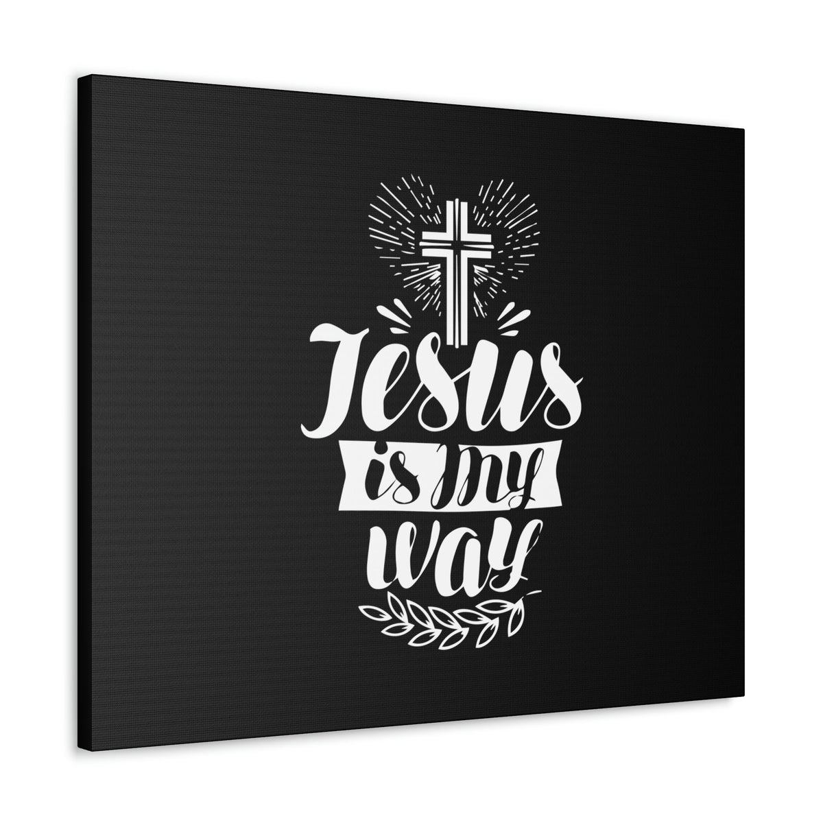 Scripture Walls Jesus Is My Way John 14:6 Cross Christian Wall Art Bible Verse Print Ready to Hang Unframed-Express Your Love Gifts