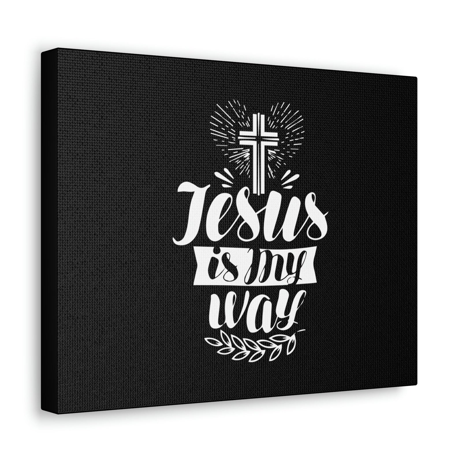 Scripture Walls Jesus Is My Way John 14:6 Cross Christian Wall Art Bible Verse Print Ready to Hang Unframed-Express Your Love Gifts