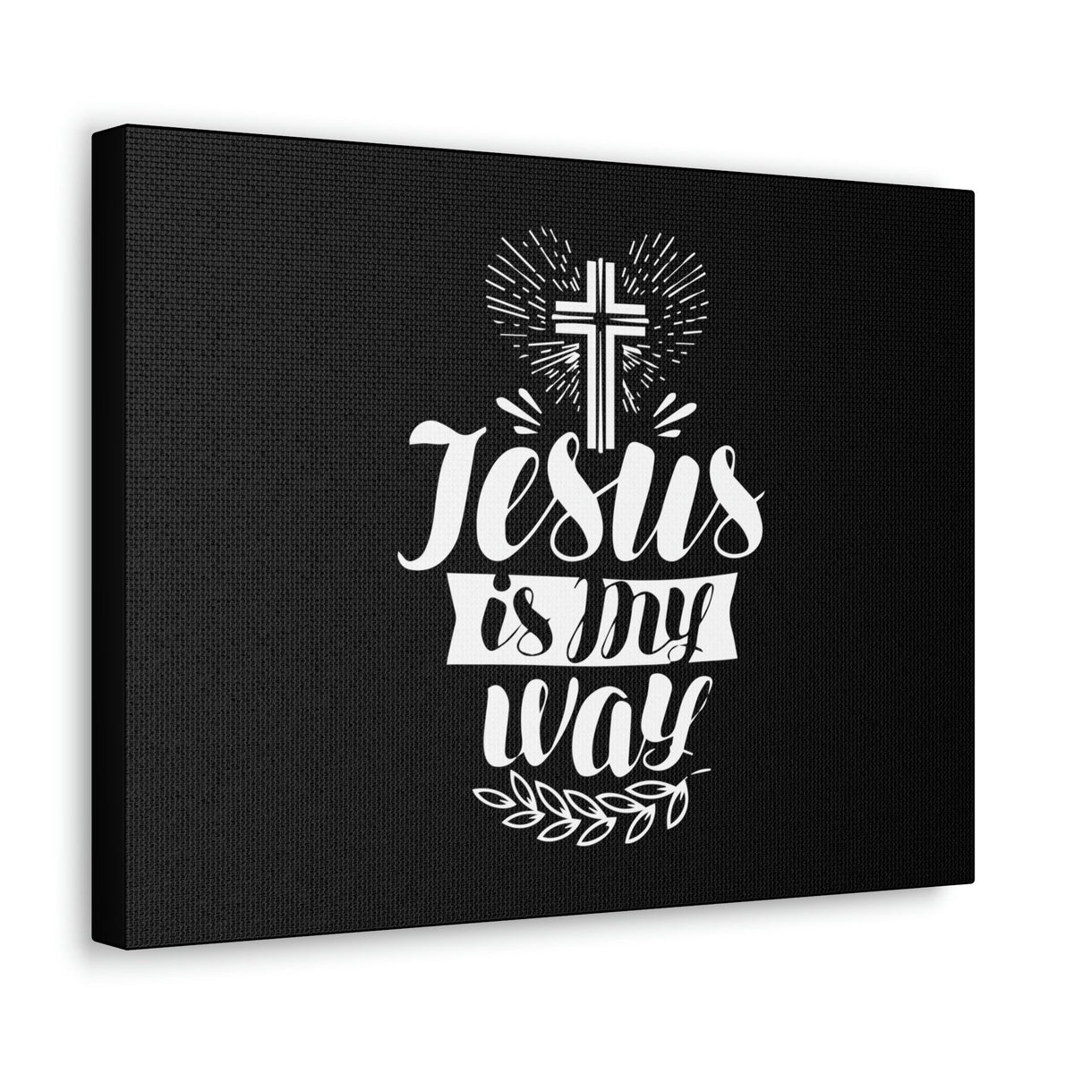 Scripture Walls Jesus Is My Way John 14:6 Cross Christian Wall Art Bible Verse Print Ready to Hang Unframed-Express Your Love Gifts