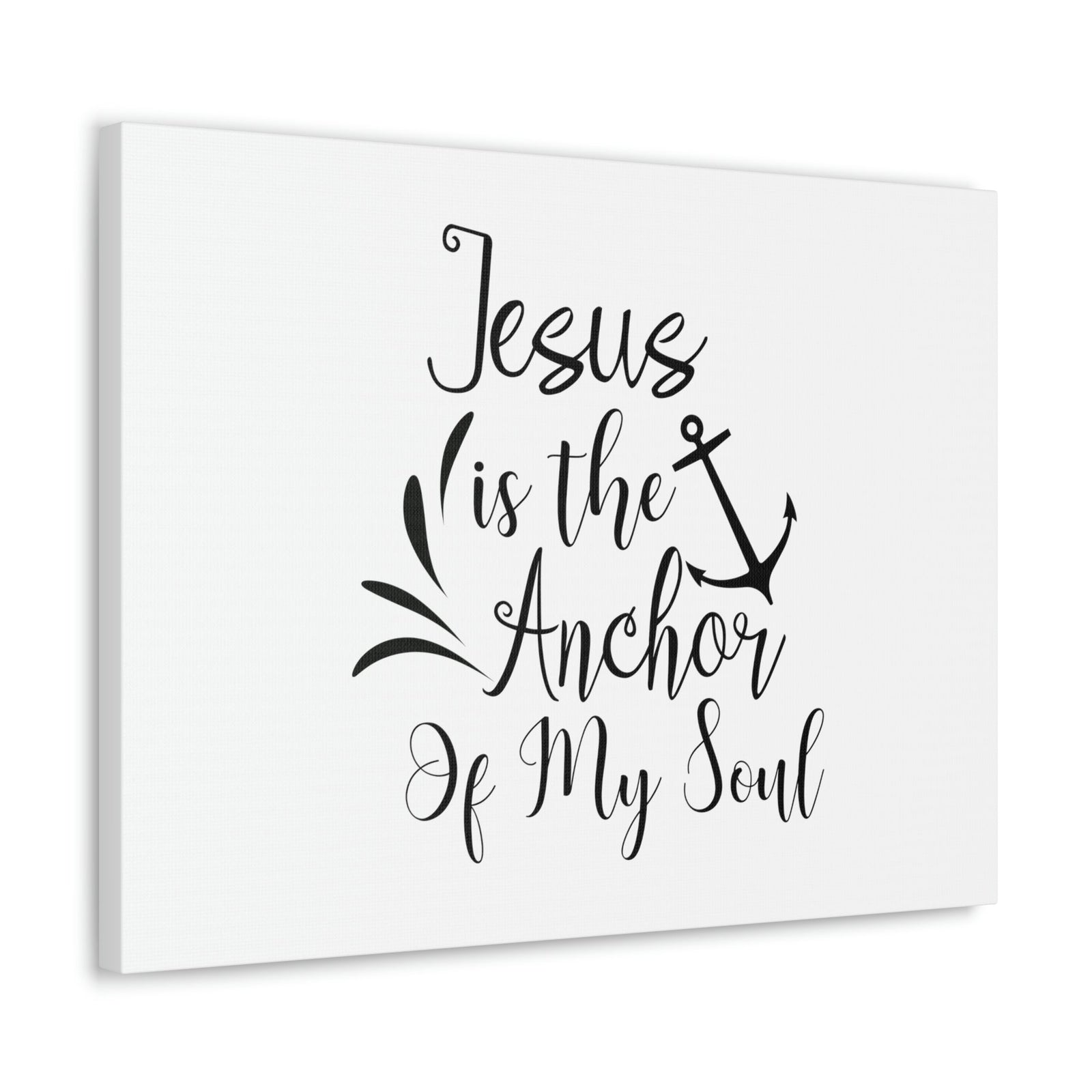 Scripture Walls Jesus is the Anchor of My Soul Hebrews 6:19 Bible Verse Canvas Christian Wall Art Ready To Hang Unframed-Express Your Love Gifts