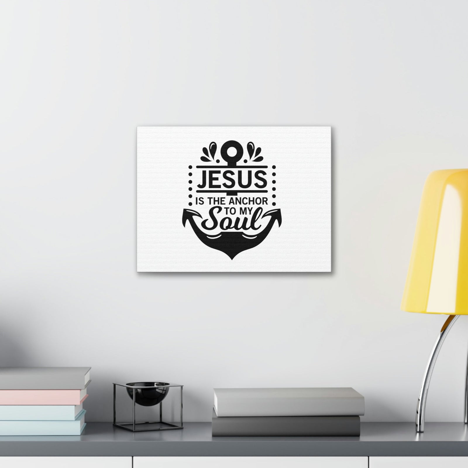 Scripture Walls Jesus Is The Anchor To My Soul Hebrews 6:19 Christian Wall Art Bible Verse Print Ready to Hang Unframed-Express Your Love Gifts
