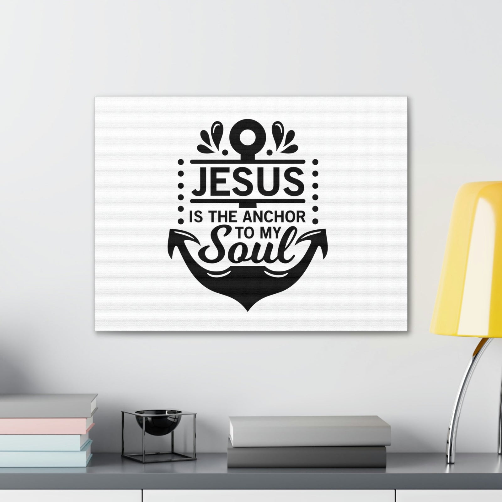 Scripture Walls Jesus Is The Anchor To My Soul Hebrews 6:19 Christian Wall Art Bible Verse Print Ready to Hang Unframed-Express Your Love Gifts