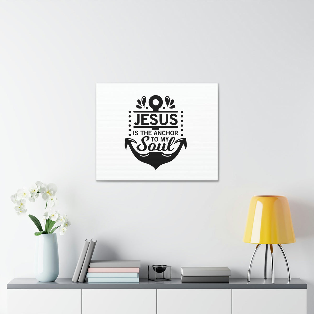 Scripture Walls Jesus Is The Anchor To My Soul Hebrews 6:19 Christian Wall Art Bible Verse Print Ready to Hang Unframed-Express Your Love Gifts