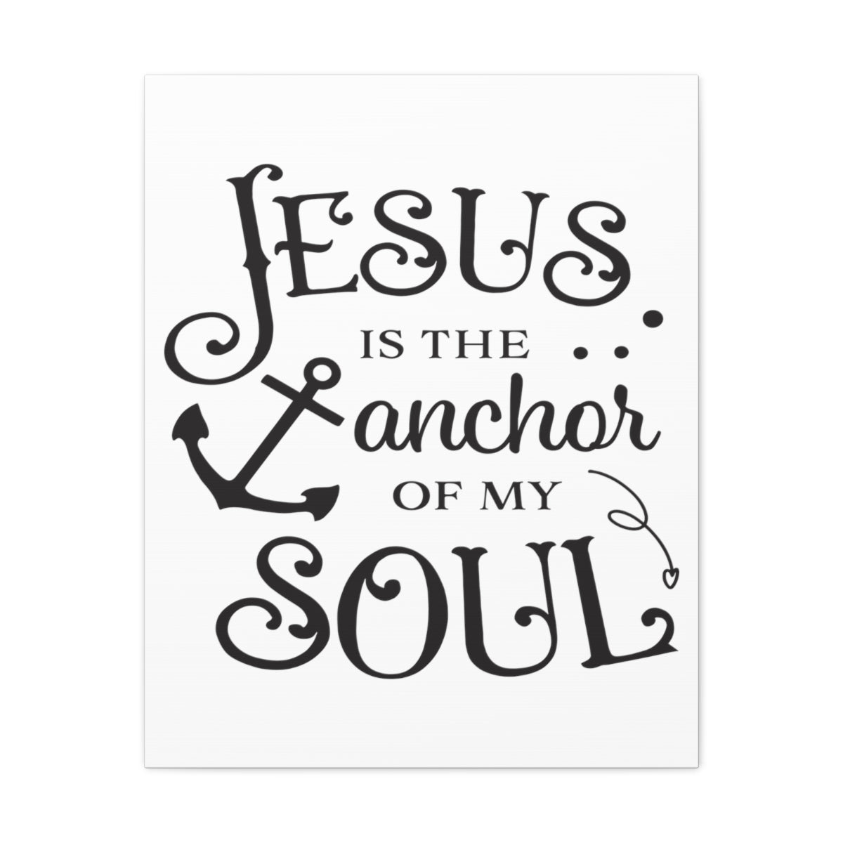 Scripture Walls Jesus Is The Hebrews 6:18-19 Christian Wall Art Print Ready to Hang Unframed-Express Your Love Gifts