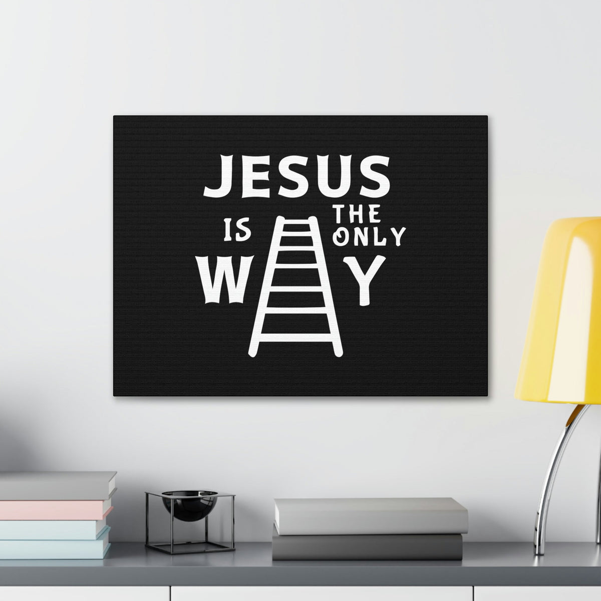 Scripture Walls Jesus Is The Only Way John 14:6 Ladder Christian Wall Art Bible Verse Print Ready to Hang Unframed-Express Your Love Gifts