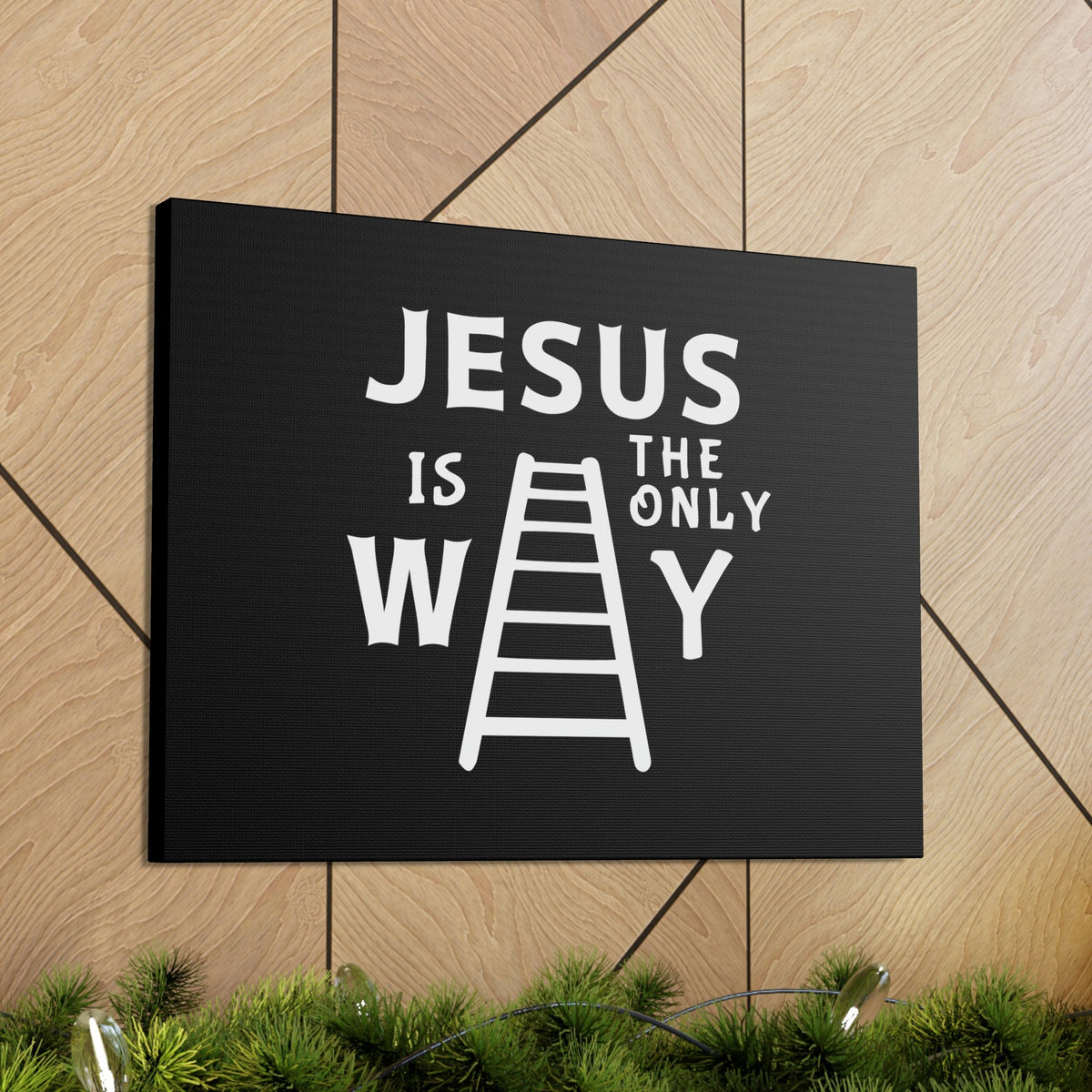 Scripture Walls Jesus Is The Only Way John 14:6 Ladder Christian Wall Art Bible Verse Print Ready to Hang Unframed-Express Your Love Gifts