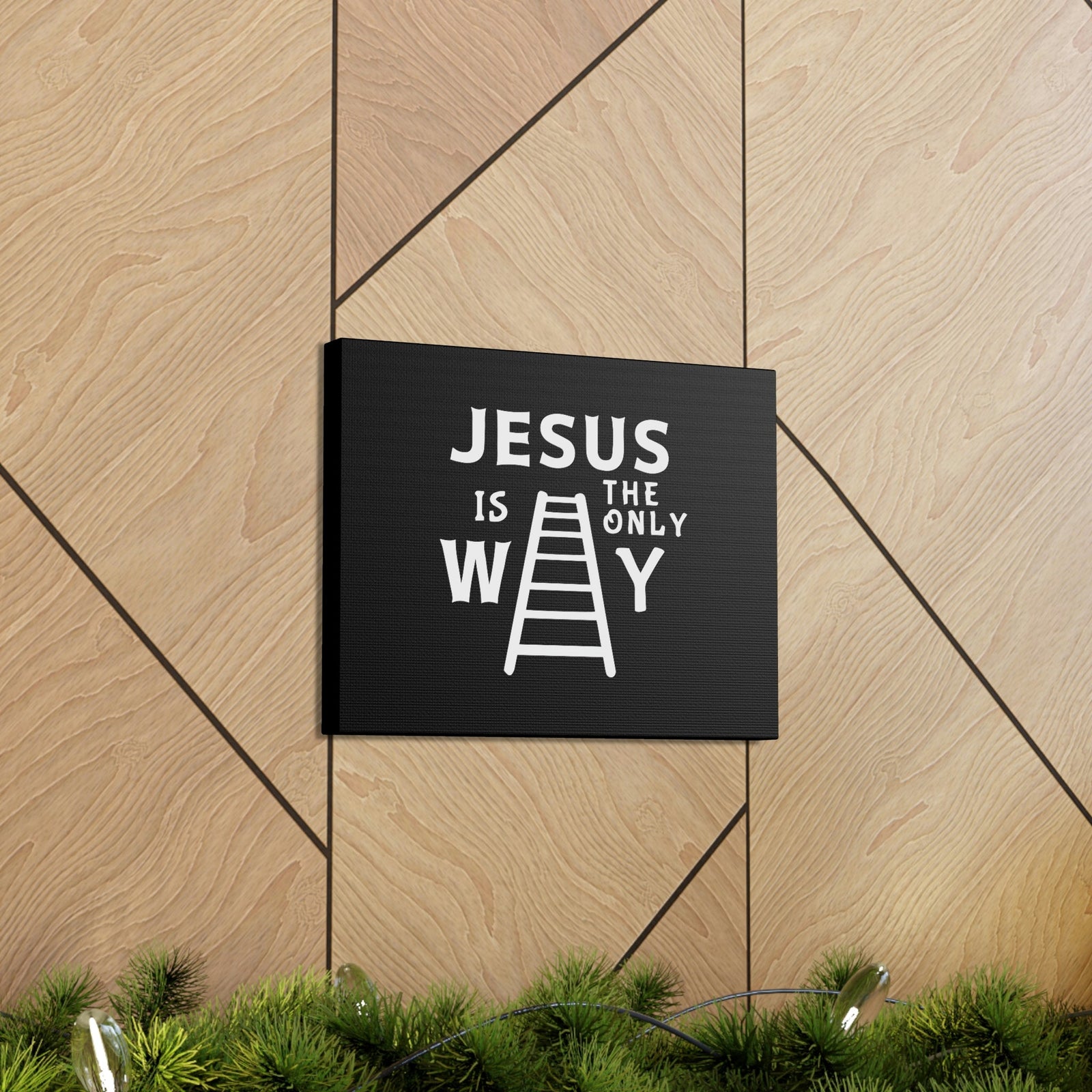 Scripture Walls Jesus Is The Only Way John 14:6 Ladder Christian Wall Art Bible Verse Print Ready to Hang Unframed-Express Your Love Gifts
