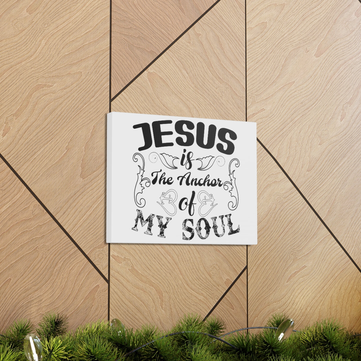Scripture Walls Jesus Is The Psalms 25:5 Christian Wall Art Print Ready to Hang Unframed-Express Your Love Gifts