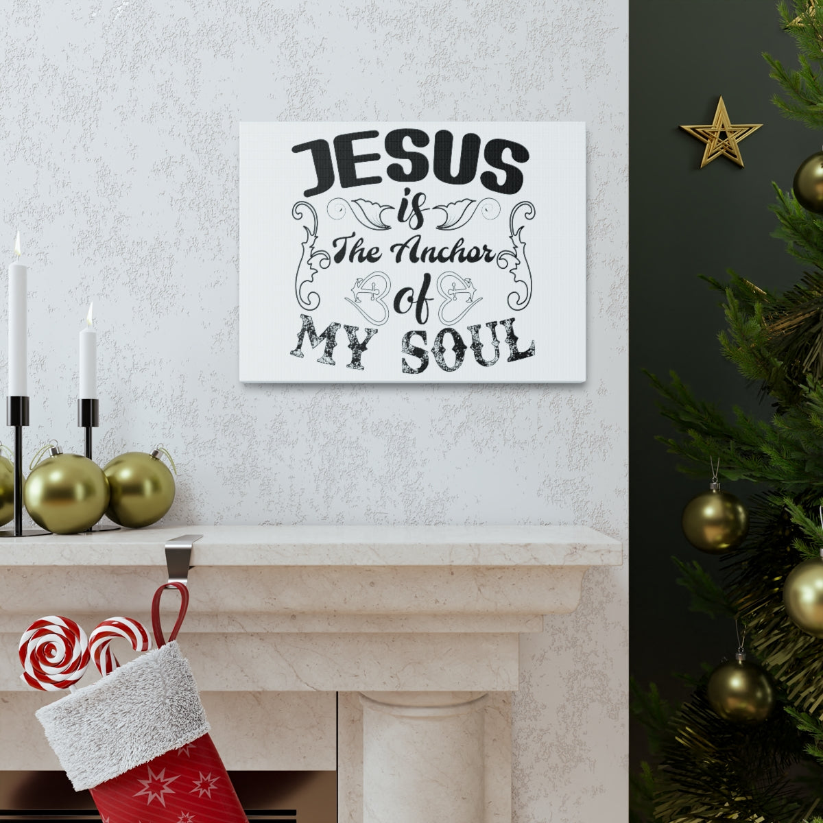 Scripture Walls Jesus Is The Psalms 25:5 Christian Wall Art Print Ready to Hang Unframed-Express Your Love Gifts