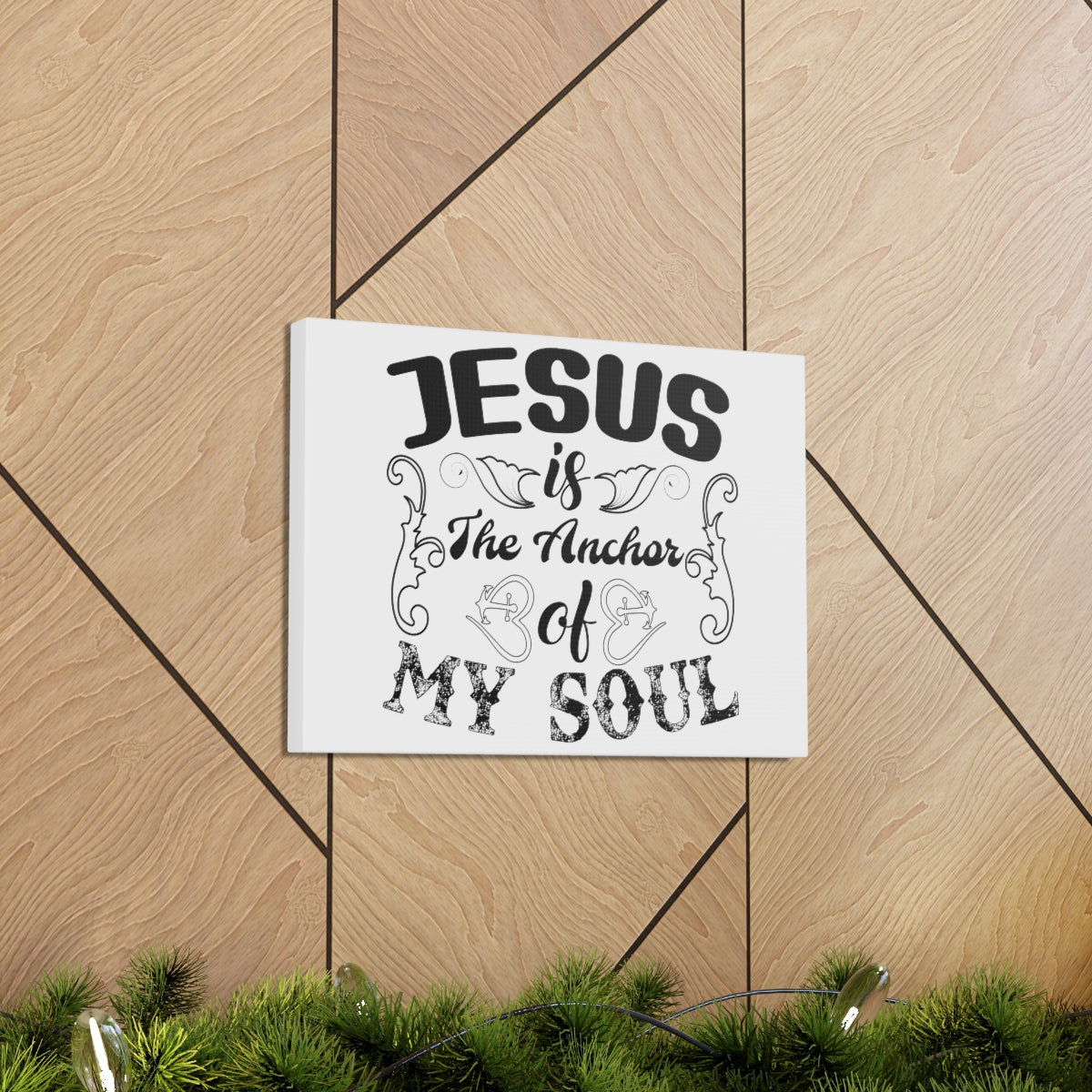 Scripture Walls Jesus Is The Psalms 25:5 Christian Wall Art Print Ready to Hang Unframed-Express Your Love Gifts