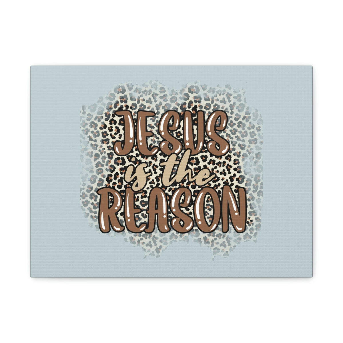 Scripture Walls Jesus Is The Reason Sky Blue Luke 2:11 Bible Verse Canvas Christian Wall Art Ready to Hang Unframed-Express Your Love Gifts