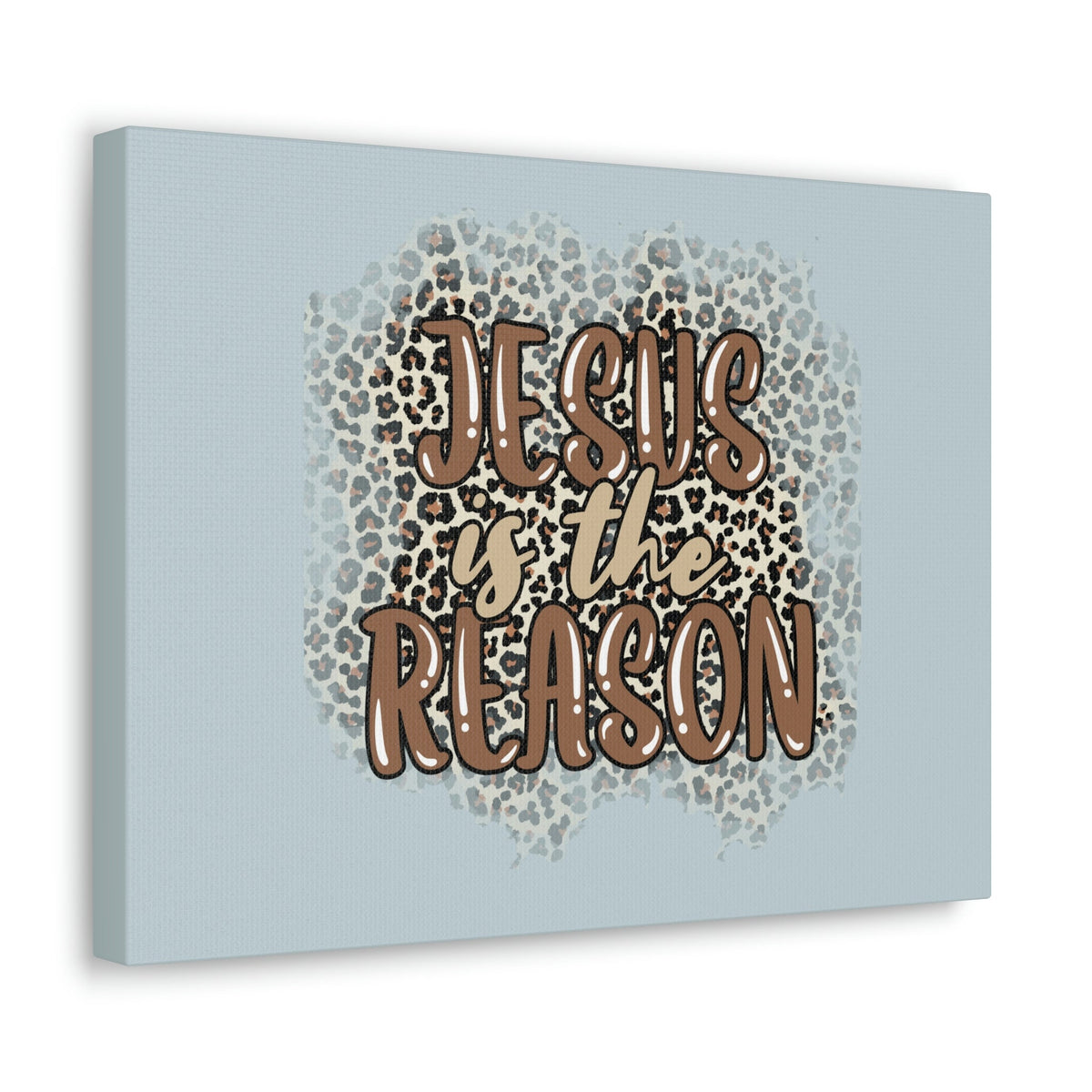 Scripture Walls Jesus Is The Reason Sky Blue Luke 2:11 Bible Verse Canvas Christian Wall Art Ready to Hang Unframed-Express Your Love Gifts