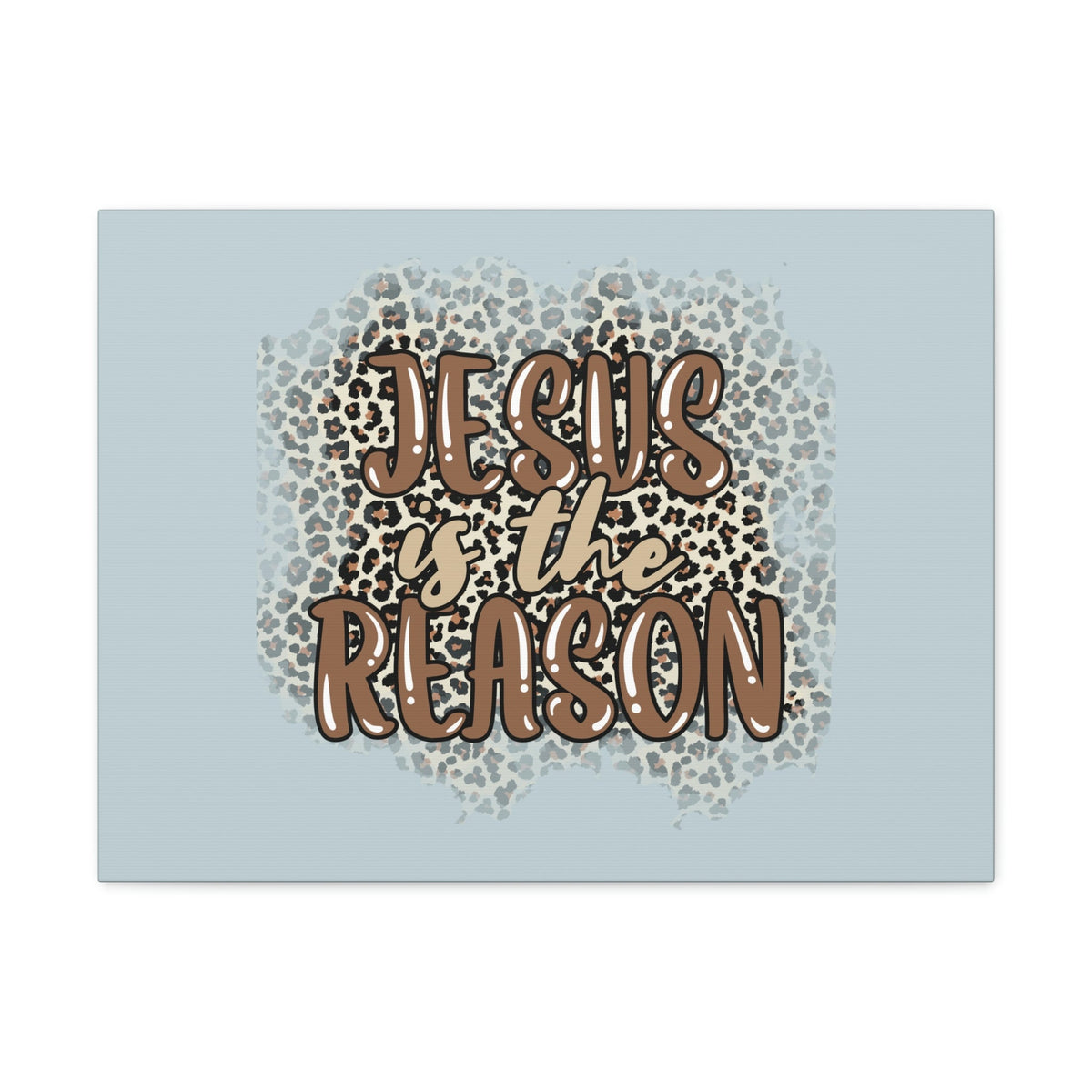 Scripture Walls Jesus Is The Reason Sky Blue Luke 2:11 Bible Verse Canvas Christian Wall Art Ready to Hang Unframed-Express Your Love Gifts