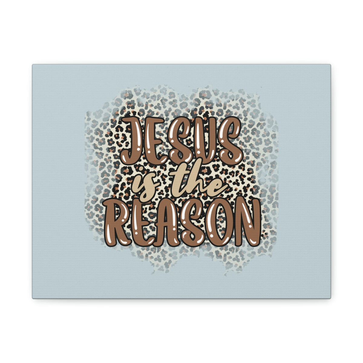 Scripture Walls Jesus Is The Reason Sky Blue Luke 2:11 Bible Verse Canvas Christian Wall Art Ready to Hang Unframed-Express Your Love Gifts